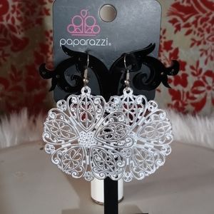 White painted earrings